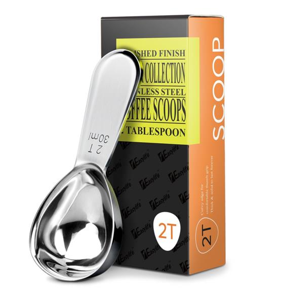 1Easylife Endurance 18/8 Stainless Steel Coffee Scoop, 2 Tablespoon (30ML) Exact