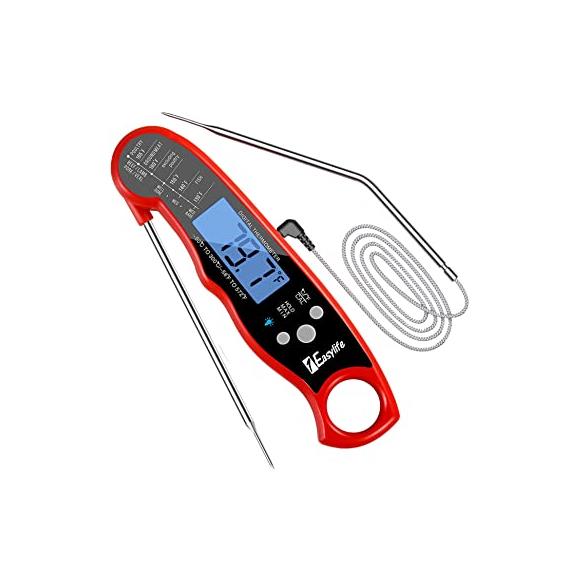 Meat Thermometer Oven Safe Leave in Instant Read Food Thermometer